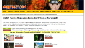 NarutoGet website