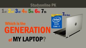 2nd Method: to Check Laptop Generation