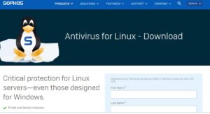 Linus and Sophos antivirus